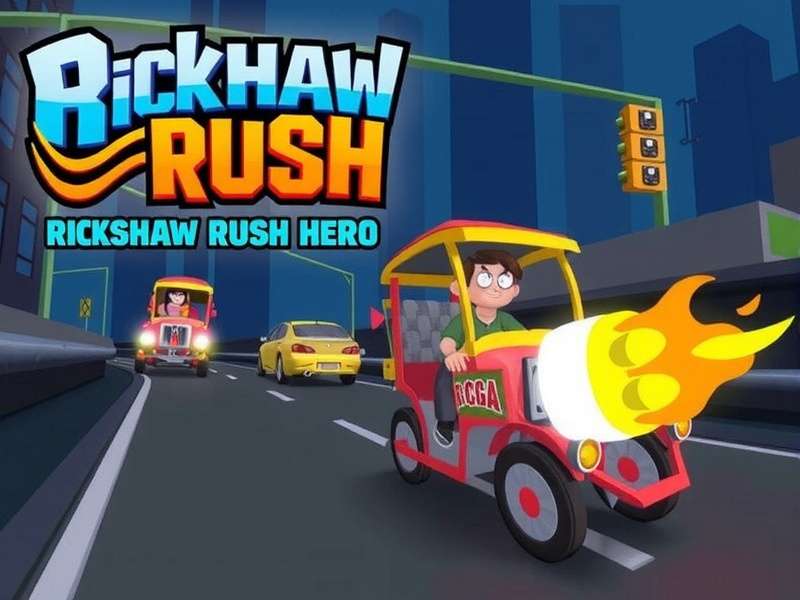 Rickshaw Rush Hero - The Ultimate Indian Racing Game Rickshaw Rush Hero Game Cover